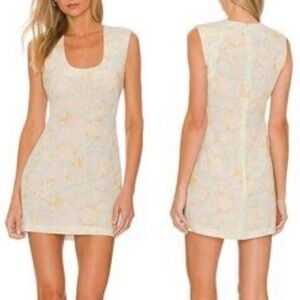 ANNA NATA Britney Dress in Glass in Blue Glass linen blend